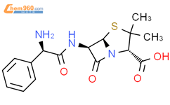 氨苄西林结构式图片|69-53-4结构式图片
