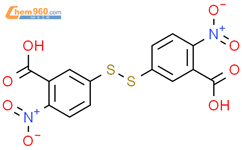 5,5'-二硫代-双(硝基苯甲酸)结构式图片|69-78-3结构式图片