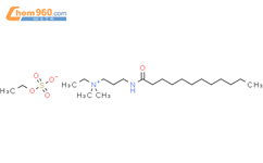 N-乙基-N,N-二甲基-3-[(1-氧代十二烷基)氨基]-1-丙铵乙基硫酸盐结构式图片|69125-07-1结构式图片