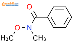 N-甲氧基-N-甲基苯甲酰胺结构式图片|6919-61-5结构式图片