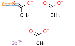 三醋酸锑结构式图片|6923-52-0结构式图片