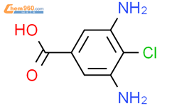 4-氯-3,5-二氨基苯甲酸结构式图片|69236-82-4结构式图片