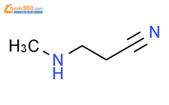 3-甲氨基丙腈结构式图片|693-05-0结构式图片