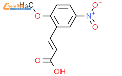 2-Propenoic acid,3-(2-methoxy-5-nitrophenyl)-结构式图片|69447-75-2结构式图片