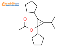 1,2-二环戊基-3-(1-甲基乙基)-2-环丙烯-1-醇 1-乙酸酯结构式图片|69611-52-5结构式图片