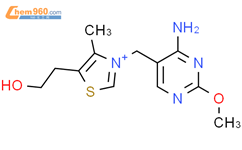 Thiazolium,3-[(4-amino-2-methoxy-5-pyrimidinyl)methyl]-5-(2-hydroxyethyl)-4-methyl-,chloride, hydrochloride (1:1:1)结构式图片|6964-56-3结构式图片