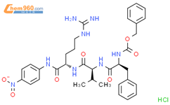 Z-Phe-Val-Arg-pNA Hydrochloric Acid Salt结构式图片|69716-00-3结构式图片