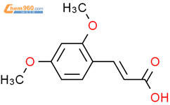 2,4-二甲氧基肉桂酸结构式图片|6972-61-8结构式图片