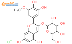 矮牵牛配基3-D-葡萄糖苷结构式图片|6988-81-4结构式图片