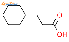 3-环己基丙酸结构式图片|701-97-3结构式图片