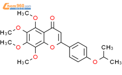 5,6,7,8-tetramethoxy-2-(4-propan-2-yloxyphenyl)chromen-4-one结构式图片|70460-26-3结构式图片