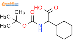 Boc-D-环己基甘氨酸结构式图片|70491-05-3结构式图片