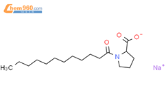 N-十二碳酰-L-脯氨酸钠结构式图片|70609-63-1结构式图片