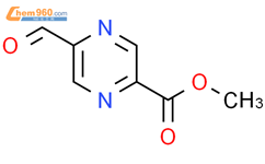 5-甲酰基吡嗪-2-羧酸甲酯结构式图片|710322-57-9结构式图片