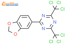 3,4-亚甲二氧苯基)-4,6-双(三氯甲基)-1,3,5-三嗪结构式图片|71255-78-2结构式图片