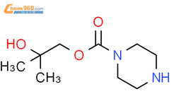 2-羟基-2-甲基丙基 哌嗪-1-羧酸结构式图片|71649-29-1结构式图片