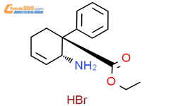 反式-2-​氨基-​1-​苯基-3-​环己烯-​1-​羧酸​乙酯 氢溴酸盐结构式图片|71656-79-6结构式图片