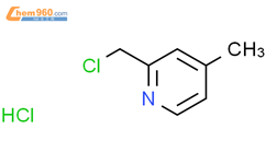 2-(氯甲基)-4-甲基吡啶盐酸盐结构式图片|71670-71-8结构式图片