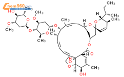 阿维菌素结构式图片|71751-41-2结构式图片