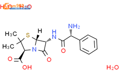 氨苄西林三水合物结构式图片|7177-48-2结构式图片