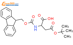 Fmoc-L-天冬氨酸 beta-叔丁酯结构式图片|71989-14-5结构式图片