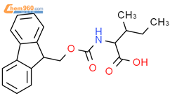 N-芴甲氧羰基-L-异亮氨酸结构式图片|71989-23-6结构式图片