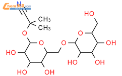 龙胆二糖丙酮氰醇(P)结构式图片|72229-40-4结构式图片