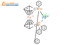 [1,1'-双(二苯基膦基)二茂铁]二氯化钯结构式图片|72287-26-4结构式图片