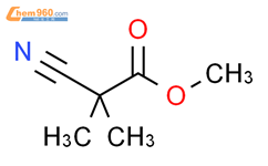 2-氰基-2-甲基丙酸甲酯（阿利克仑中间体）结构式图片|72291-30-6结构式图片