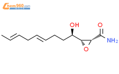 (2R,3R)-3-[(1R,4E,7E)-1-羟基-4,7-壬二烯-1-基]-2-氧甲羧基酰胺结构式图片|72301-02-1结构式图片