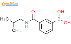3-异丁氨基羰基苯硼酸结构式图片|723282-09-5结构式图片