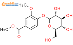 香子兰酸甲酯葡萄糖苷结构式图片|72500-11-9结构式图片