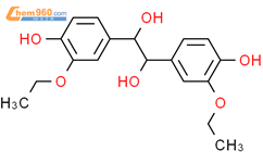1,2-Ethanediol,1,2-bis(3-ethoxy-4-hydroxyphenyl)-结构式图片|7252-42-8结构式图片