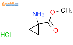 1-氨基环丙烷甲酸甲酯盐酸盐结构式图片|72784-42-0结构式图片