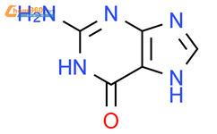 2-氨基-6-羟基嘌呤结构式图片|73-40-5结构式图片