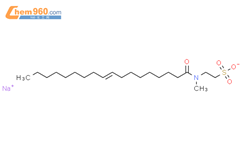 甲基油酰基牛磺酸钠结构式图片|7308-16-9结构式图片