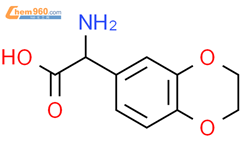 氨基-(2,3-二氢-苯并[1,4]二噁英-6-基)-乙酸结构式图片|73101-09-4结构式图片