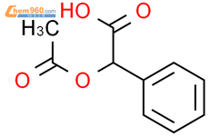 (S)-( )-O-乙酰基-L-扁桃酸结构式图片|7322-88-5结构式图片