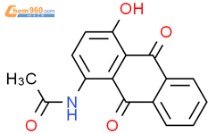乙酰氨基对羟基蒽醌结构式图片|7323-62-8结构式图片