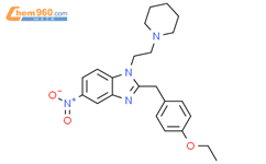 2-[(4-乙氧基苯基)甲基]-5-硝基-1-[2-(1-哌啶基)乙基]-1H-苯并咪唑
