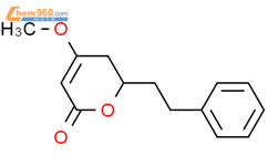 (+/-)-5,6-dihydro-4-methoxy-6-phenethylpyran-2-one结构式图片|73536-68-2结构式图片