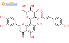 2''-O-p-反式香豆酰基荭草苷结构式图片|73815-15-3结构式图片