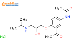 盐酸醋丁洛尔杂质B结构式图片|73899-76-0结构式图片