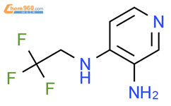 N4-（2,2,2-三氟乙基）吡啶-3,4-二胺结构式图片|739357-80-3结构式图片