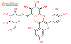 槲皮素-3-龙胆二糖苷结构式图片|7431-83-6结构式图片