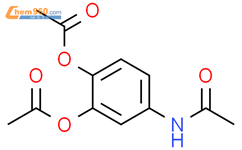 乙酰胺，N-[3,4-双（乙酰氧基）苯基]-结构式图片|74332-02-8结构式图片