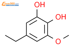 5-乙基-3-甲氧基苯-1,2-二醇结构式图片|7452-04-2结构式图片