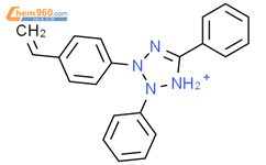 2H-Tetrazolium, 3-(4-ethenylphenyl)-2,5-diphenyl-结构式图片|745744-75-6结构式图片