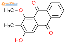 甲基异茜草素-1-甲醚结构式图片|7460-43-7结构式图片