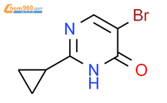 5-溴-2-环丙基嘧啶-4-醇结构式图片|74649-07-3结构式图片